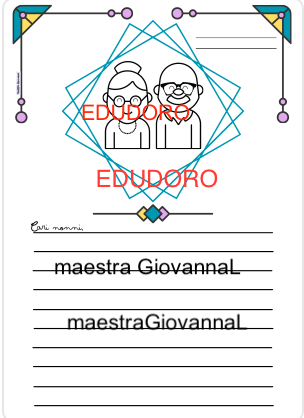 Carta da lettera Festa dei nonni