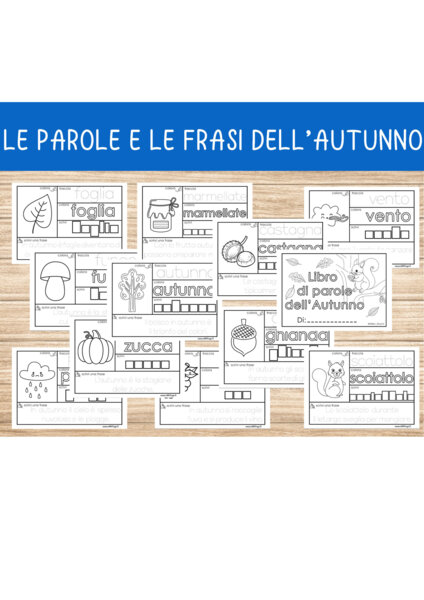 Le parole e le frasi dell'Autunno