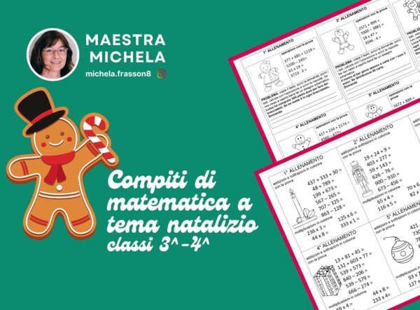 Compiti di matematica a tema natalizio per terza e quarta primaria