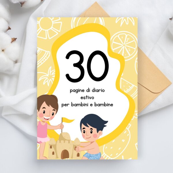 Diario dell’estate per bambini in PDF da stampare