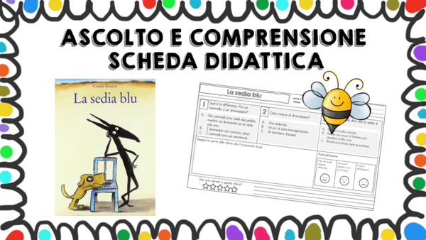 La sedia blu - scheda didattica comprensione