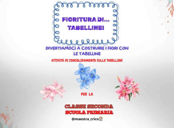 ATTIVITÀ DI CONSOLIDAMENTO SULLE TABELLINE