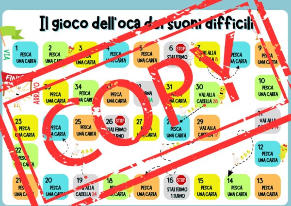 Il gioco dell'oca dei suoni difficili