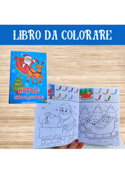 🎄 Libro da Colorare Fai-da-Te – Un Regalo Creativo per Natale
