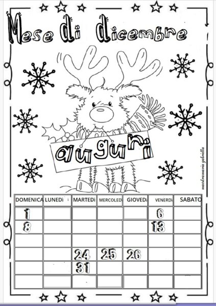 Calendarietto di Dicembre