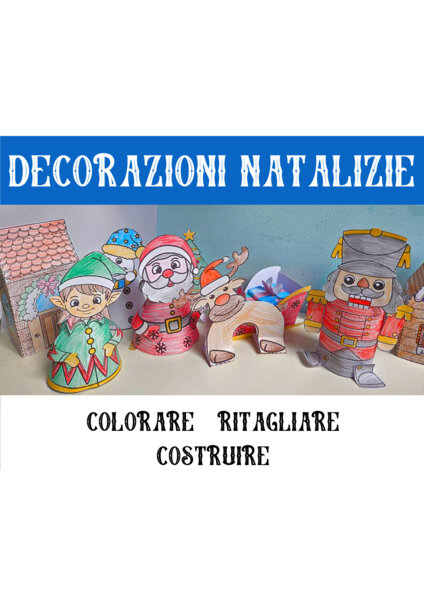 🎅 Villaggio di Babbo Natale – Lavoretto creativo per decorare e aspettare il Natale