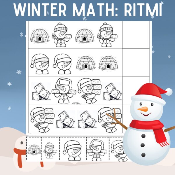 WINTER MATH: completa i ritmi con l'immagine corretta
