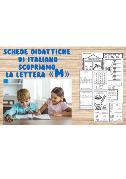 Schede di Italiano : Scopriamo la lettera M