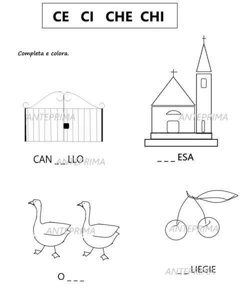 CE - CI /CHE - CHI