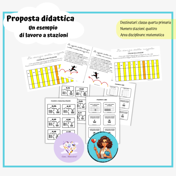 Didattica aperta: un esempio di lavoro a stazioni - matematica classe IV