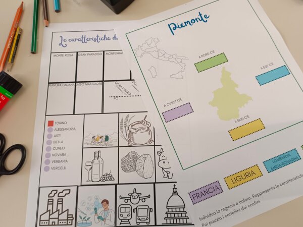 Piemonte - geografia facile per la classe quinta