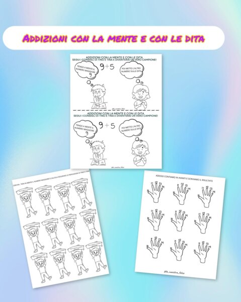 ADDIZIONI CON LA MENTE E CON LE DITA