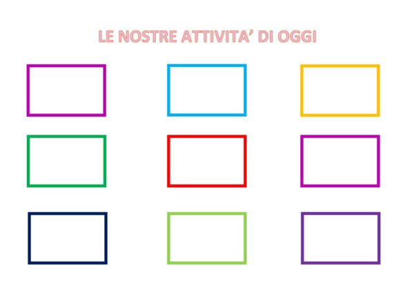 Agenda visiva editabile