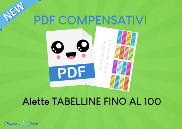 Alette tabelline fino al 100-PDF compensativi