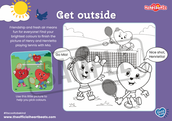 The Heartbeats - Get outside - Colouring
