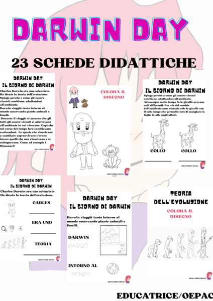 Darwin day: 23 schede didattiche