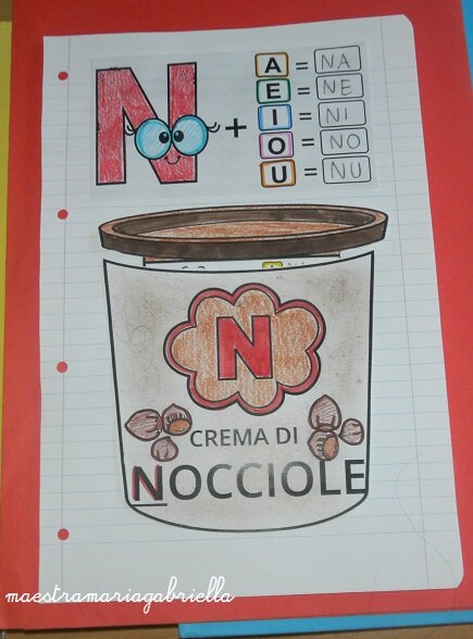 Lettera N di Nutella (crema di Nocciole)