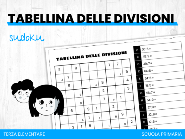 Tabellina delle divisioni - sudoku