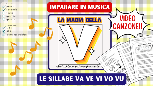 LETTERA V – SILLABE VA VE VI VO VU – TESTO E CANZONE – VIDEO