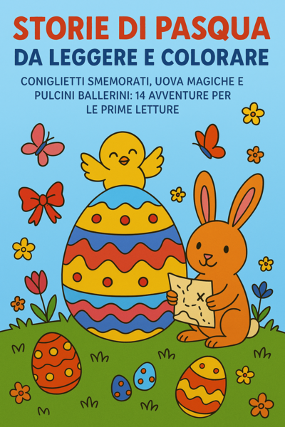 Storie di Pasqua da leggere e colorare; una raccolta di 14 storie per le prime letture