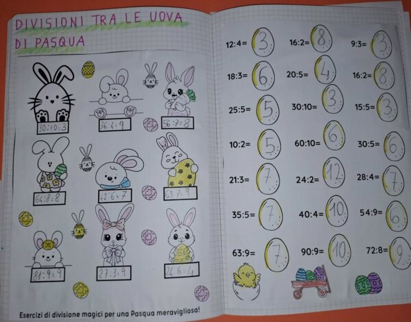 🐰 PASQUA SI AVVICINA... E LE DIVISIONI SI FANNO DOLCI! 🐣