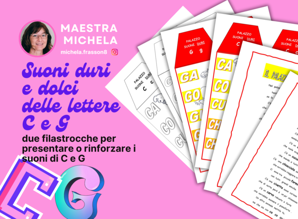I palazzi delle lettere C e G per classe prima e seconda primaria