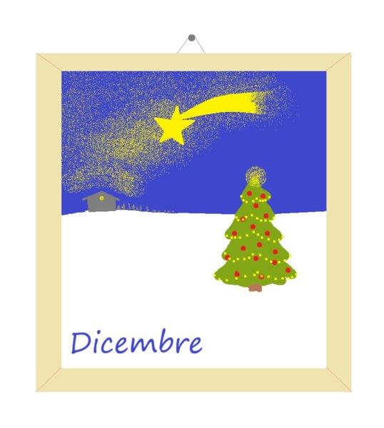 DICEMBRE - Poesia in rima + Immagine+ Biglietto augurale