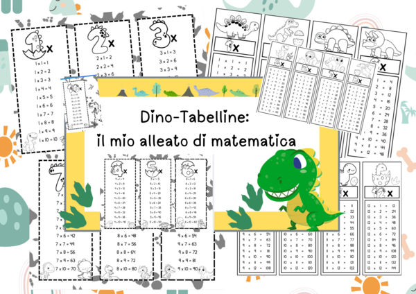 Dino-Tabelline: il mio alleato di matematica