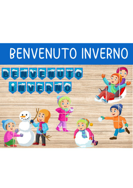 Pannello "Benvenuto Inverno"