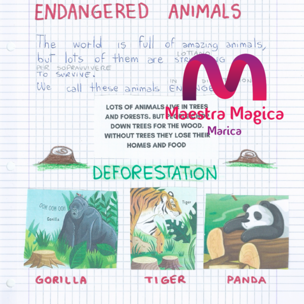 CLIL ENDAGERED ANIMALS - Animali in via di estinzione