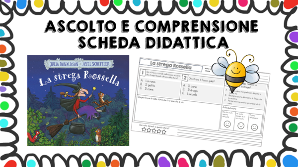 La strega Rossella - scheda didattica comprensione