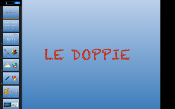 LE DOPPIE - presentazione