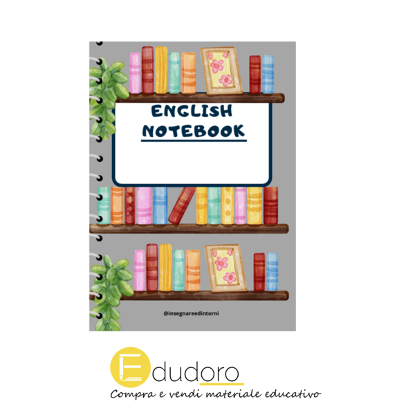 Copertina per notebook di inglese