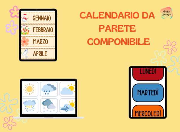 Calendario da parete componibile