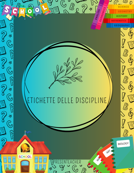 Etichette delle discipline