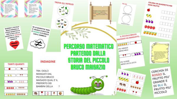 Percorso matematico partendo dalla lettura della storia "il piccolo bruco maisazio"