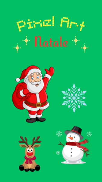 Pixel art di Natale