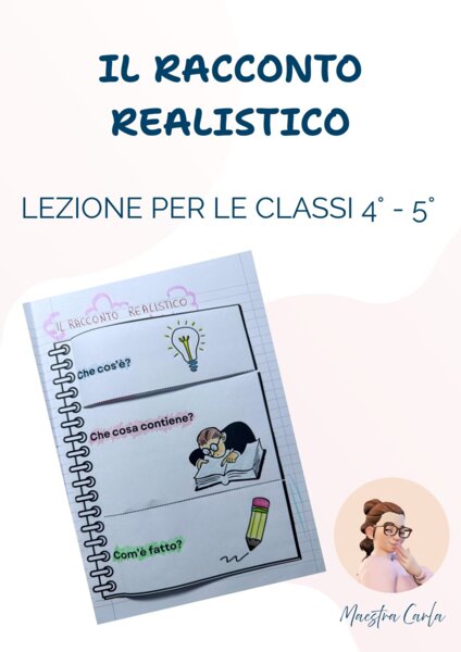 📓IL RACCONTO REALISTICO 📓Attività d'italiano per le classi 4° - 5°
