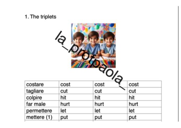 Irregular verbs families