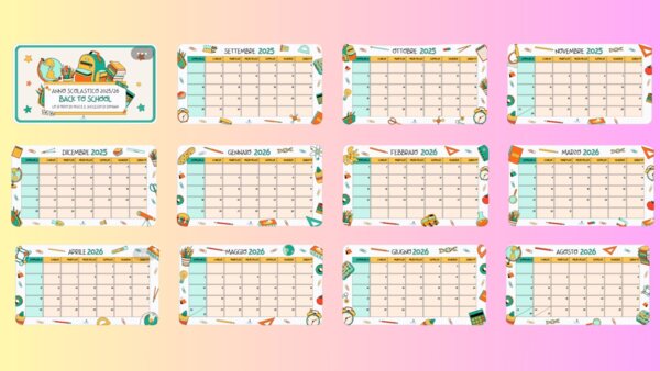 Calendario scolastico 2025/26