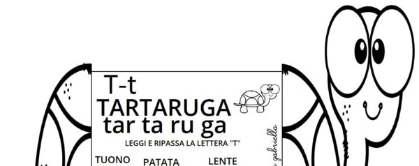 Lettera T di Tartaruga Tamara