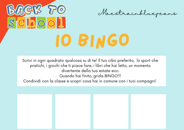 Back to school - Bingo