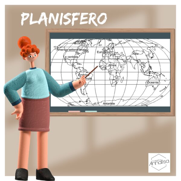 Planisfero da colorare