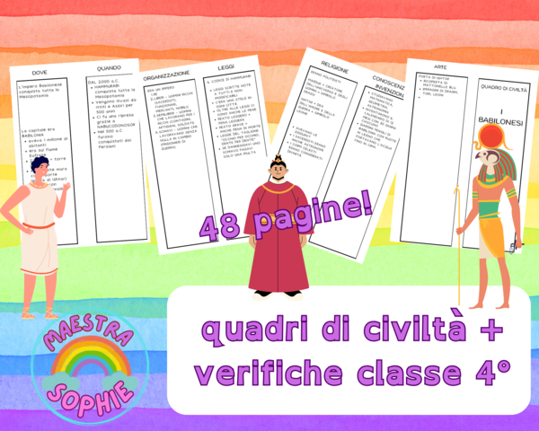 QUADRI DI CIVILTA' + VERIFICHE - CLASSE QUARTA