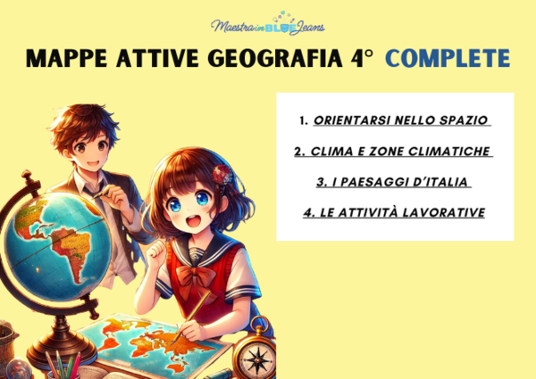 GEOGRAFIA 4 - Mappe attive complete