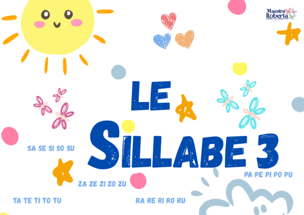 TROVA LE SILLABE SERIE 3