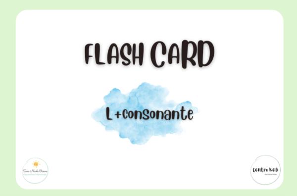 Flash Card per allenare le lettere ponte. Scopriamo L+cons