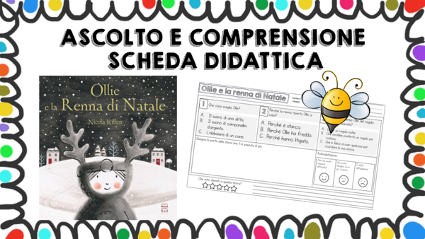 Ollie e la renna di Natale - scheda didattica comprensione