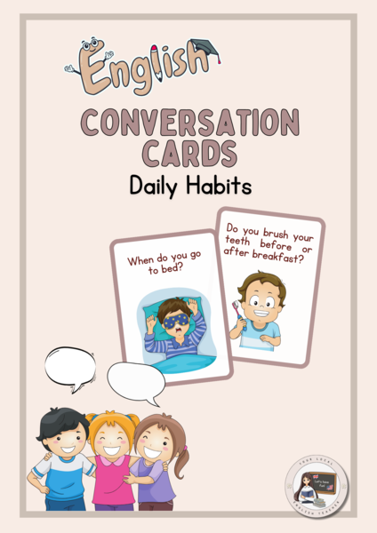 CONVERSATION CARDS - DAILY HABITS | SCHEDE DI CONVERSAZIONE - ABITUDINI QUOTIDIANE