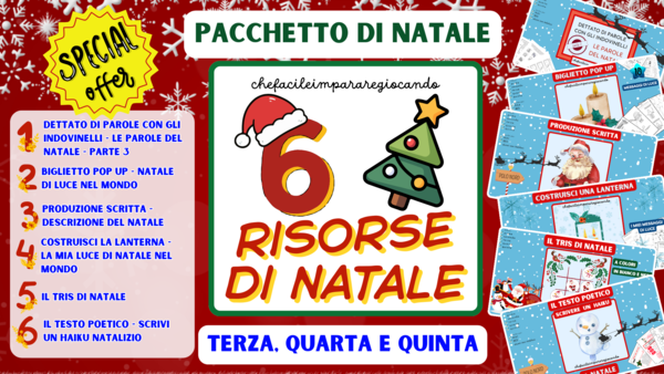 NATALE - 6 RISORSE - CLASSI TERZA QUARTA QUINTA